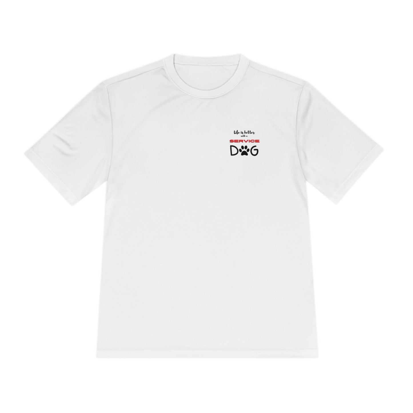 Unisex Moisture Wicking Tee (white & light grey)