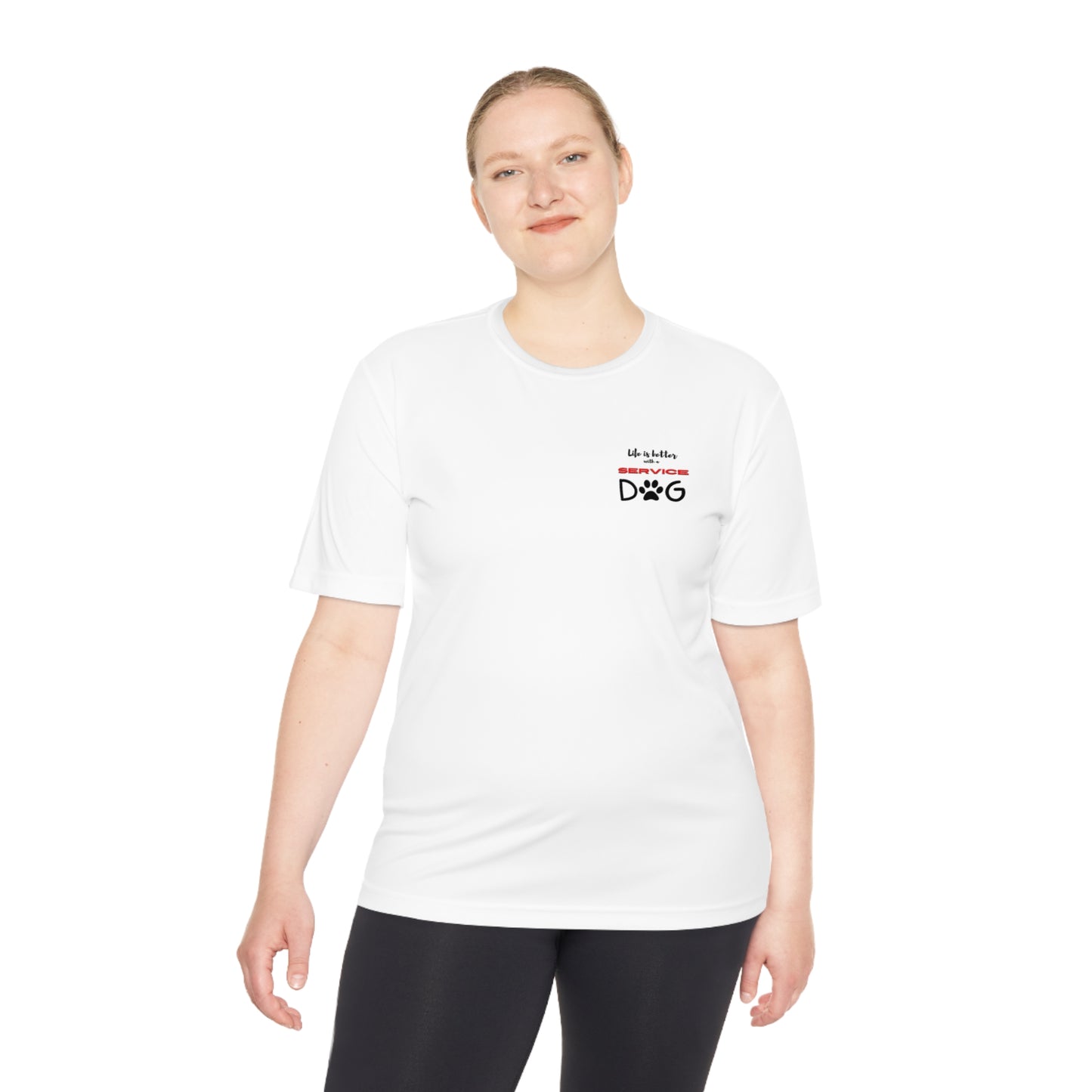 Unisex Moisture Wicking Tee (white & light grey)