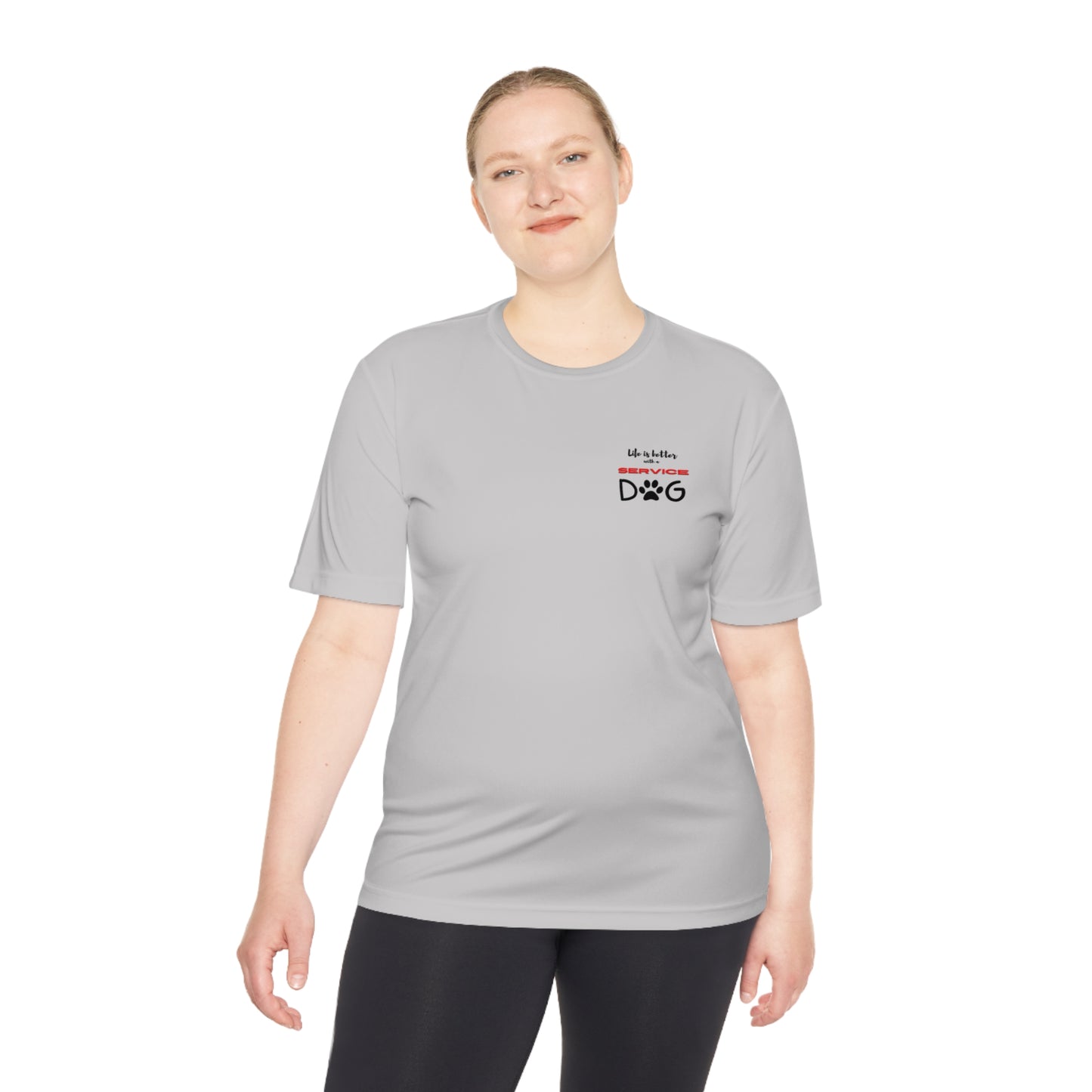 Unisex Moisture Wicking Tee (white & light grey)