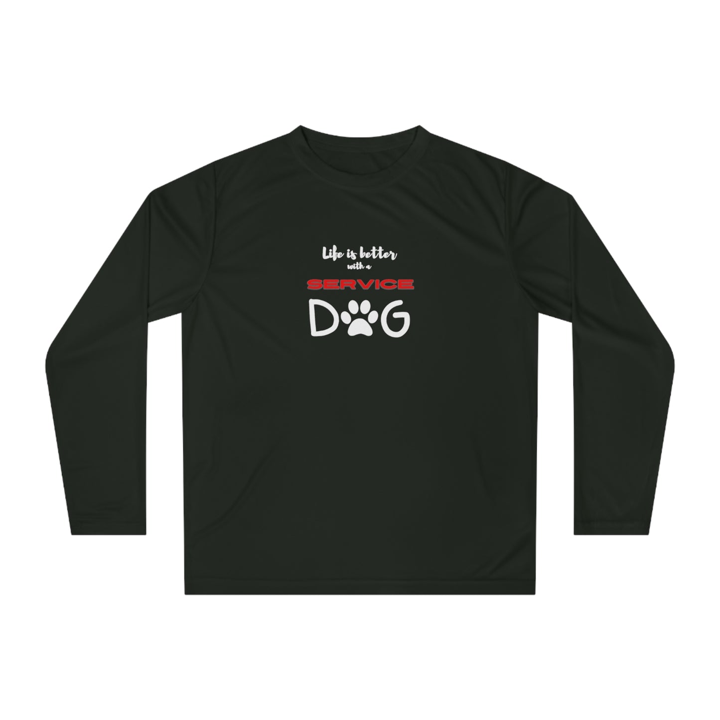 Unisex Performance Long Sleeve Shirt (black or navy)