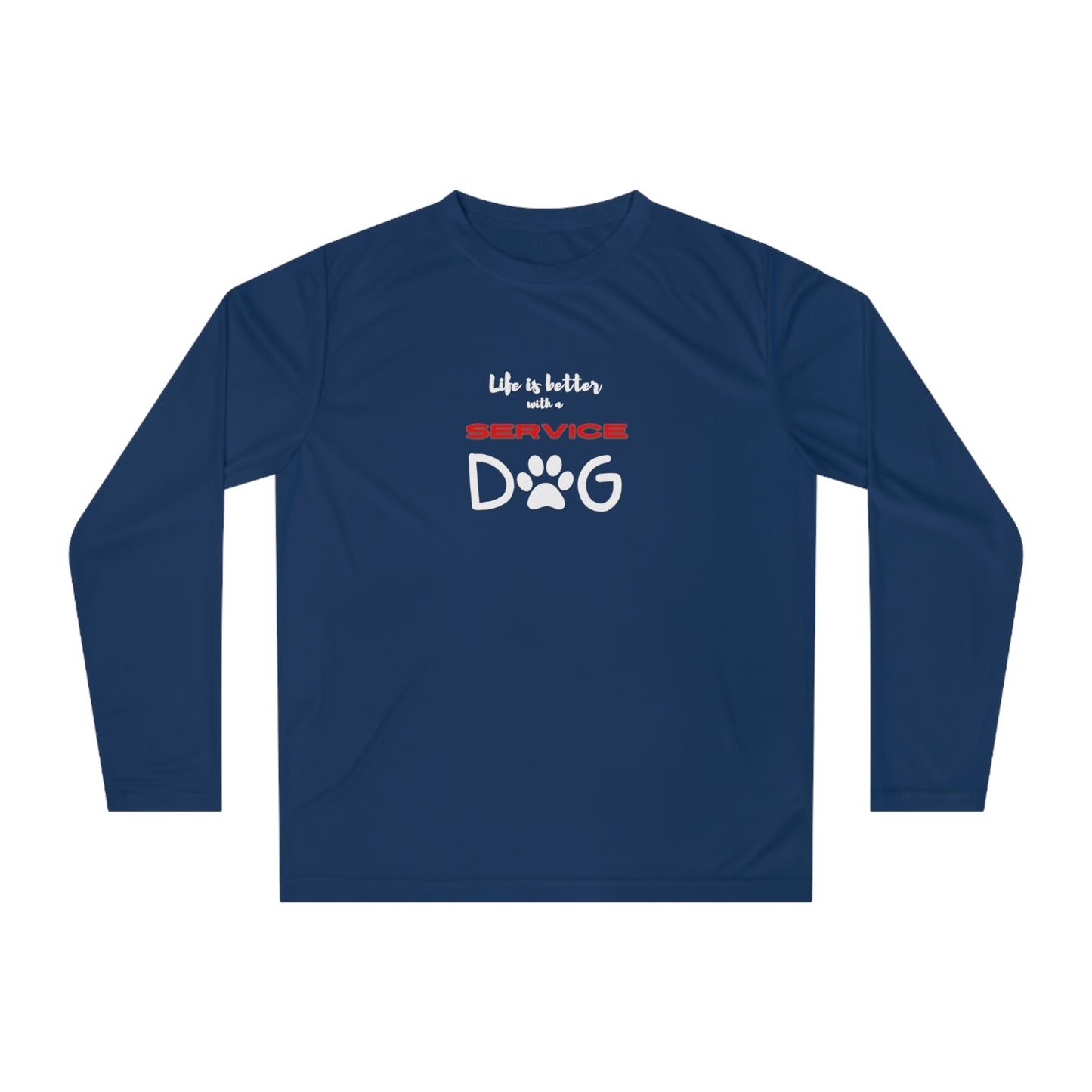 Unisex Performance Long Sleeve Shirt (black or navy)