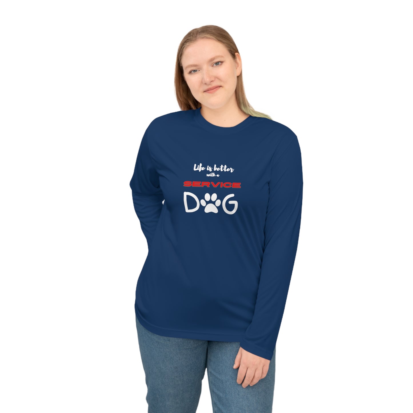 Unisex Performance Long Sleeve Shirt (black or navy)