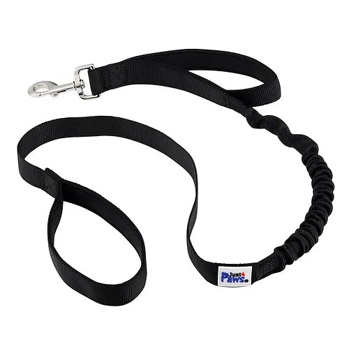 Black Shock Absorbing Bungee Dog Leash